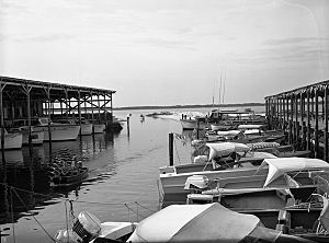 The Marina at Alligator Point during the 1960s