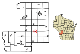Location of Ontario in Vernon County, Wisconsin.