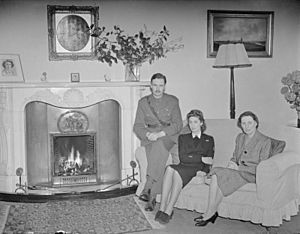 Rosyth C in C's Daughter To Be An April Bride. 21 March 1945, Admiralty House, North Queensferry, Fife. Miss Margot Whitworth, Vad, Daughter of Admiral Sir William J Whitworth, Kcb, Dso, C in C Rosyth, and Lady A27804