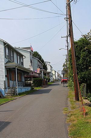 Street in Strong, Pennsylvania
