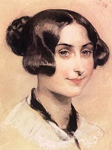 Brocky, Karoly - Portrait of Elisabeth Barrett-Browning (1839-44)