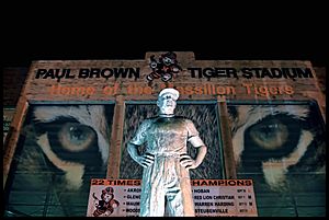 Legendary Sentry at Paul Brown Tiger Stadium