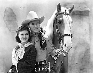 Lynne Roberts-Roy Rogers in Billy the Kid Returns