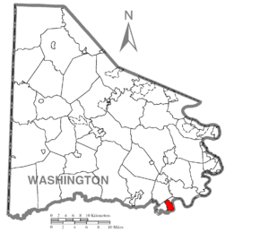 Location of Fredericktown-Millsboro in Washington County