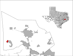 Location of Magnolia, Texas