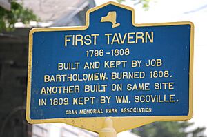 New York State historic marker – First Tavern