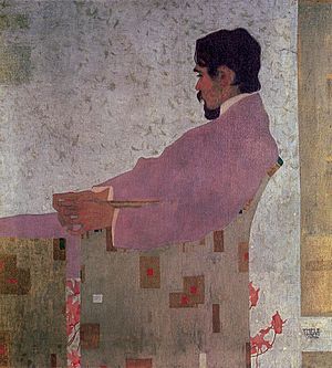 Portrait of painter Anton Peschka by Egon Schiele