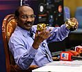 The Chairman, Indian Space Research Organisation (ISRO), Dr. K. Sivan addressing a press conference on the occasion of ‘Lunar Orbit Insertion of Chandrayaan-2 Mission’, in Bengaluru on August 20, 2019 (cropped)