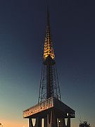 Tv tower at the sun set in Brasilia 01
