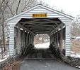 Knox Covered Bridge in Valley Forge National Historical Park across Valley Run (creek) near  Lord Stirling's Quarters