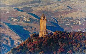 Wallace Monument , Stirling, Scotland, in Autumn