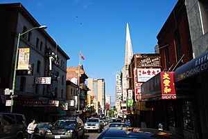 Washington Street in Chinatown, San Francisco