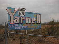 Sign at entrance to Yarnell