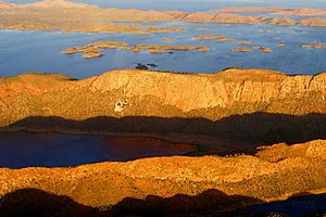 A225, Lake Argyle, Western Australia, from plane, 2007