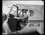 Amelia Earhart in airplane 40747a.tif