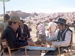 Gregory Peck and Omar Sharif Playing Bridge on the Set of MacKenna's Gold, 1969
