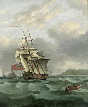 HMS Winterton Approaching Dover, by Thomas Whitcombe.jpg