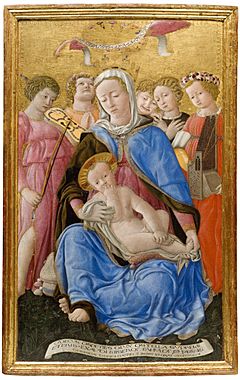 Madonna-of-humility- 1433 Domenico di Bartolo