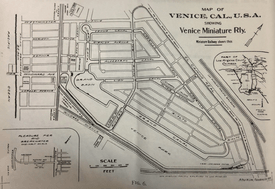 Map of Venice, Cal., U.S.A. showing Venice Miniature Rly.png