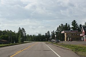 Looking south at Marengo on WIS13