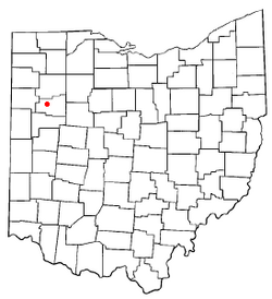 Location of Elida, Ohio