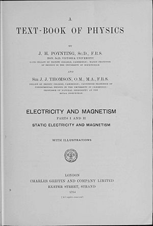 Poynting, John Henry – Electricity and magnetism, 1914 – BEIC 6735273