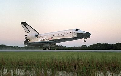 STS-73 landing