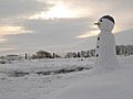 Self portrait in snow - geograph.org.uk - 648877