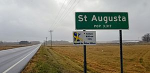 St. Augusta, Minnesota road sign