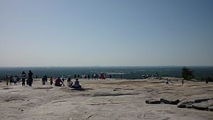 Summit of Stone Mountain, Kennesaw Mountain in Background