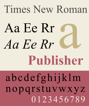 Times New Roman-sample