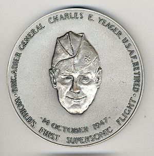 Yeager congressional silver medal