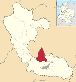 Location of the municipality and town of Marsella in the Risaralda  Department of Colombia