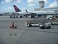 Delta airplanes at Orlando International Airport