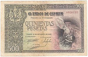 Estado español, Banco de España 500 pesetas 20788