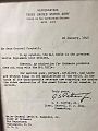 George Patton - Letter to Springfield Armory, 26 Jan 1945, M1 Garand