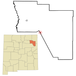 Location of Mosquero, New Mexico