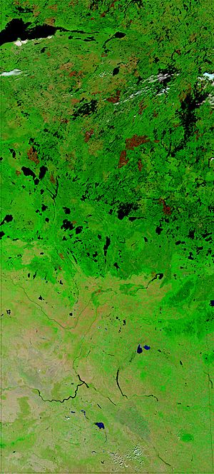 NASA image of Saskatchewan