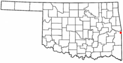 Location of Pocola, Oklahoma