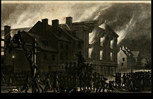 Pennsylvania Hall burning