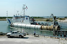 STS-114 booster recovery