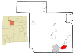 Location of Placitas, New Mexico