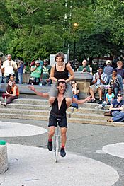 Street Entertainer in Washington Square Park