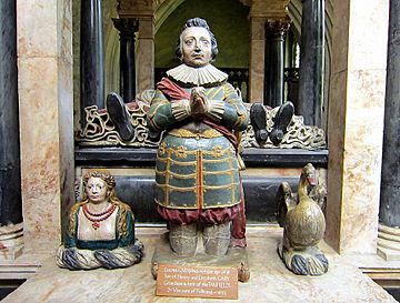 Tanfield monument in the Church of St John the Baptist, Burford