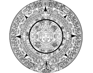 Aztec Solar Disk Calendar