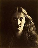 Photograph of Julia Stephen titled -  My niece Julia full face, April 1867