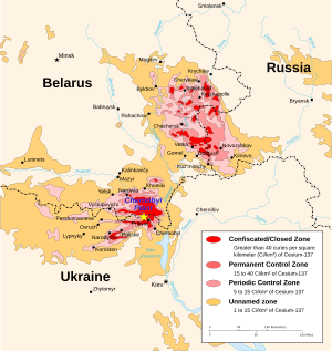 Chernobyl radiation map 1996