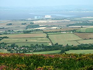 Hinkley Point Power Station - from the Quantock Hills - geograph.org.uk - 1603511
