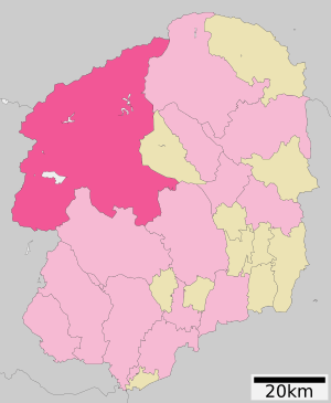 The location of Nikkō in Tochigi Prefecture