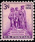 Northwest Territory settlement 1938 U.S. stamp.1